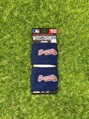 NWT Atlanta Braves MLB Franklin Wristband Sweatband One Size Baseball